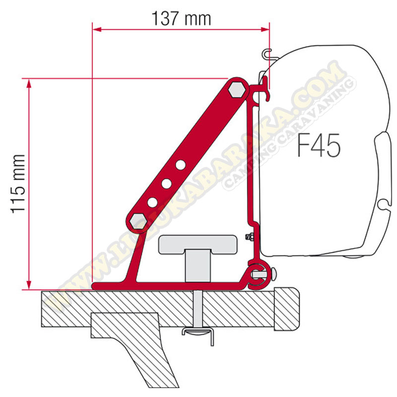 Soporte para F35-F45 Kit Auto Adapter