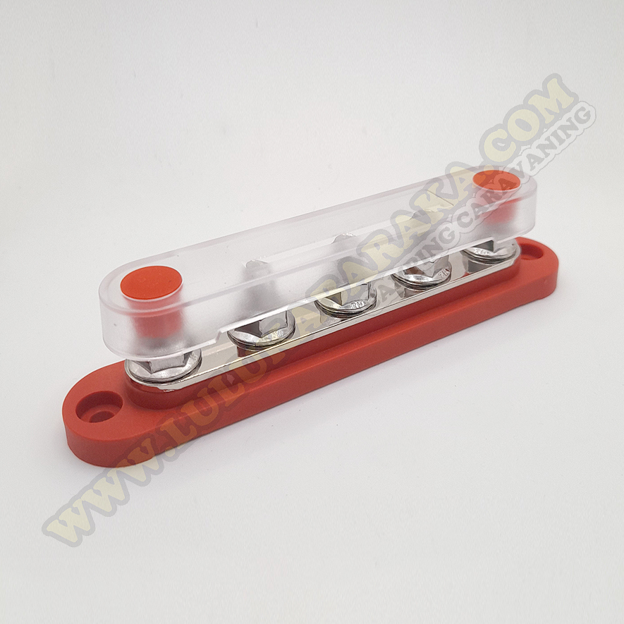 Busbar 150A 5P M8 Rojo