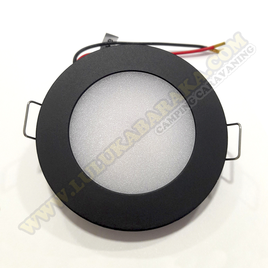 Foco empotrable negro