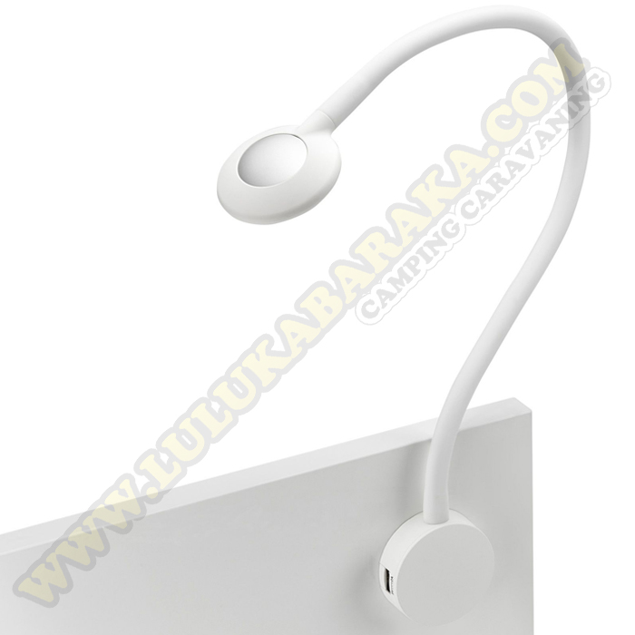 Foco LED flexible ovalado USB Blanco