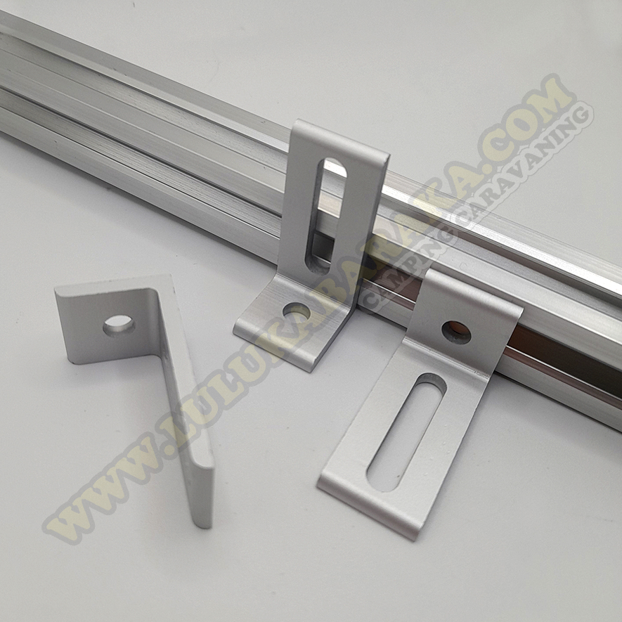 Sujetador de placa estrecho para perfil de aluminio