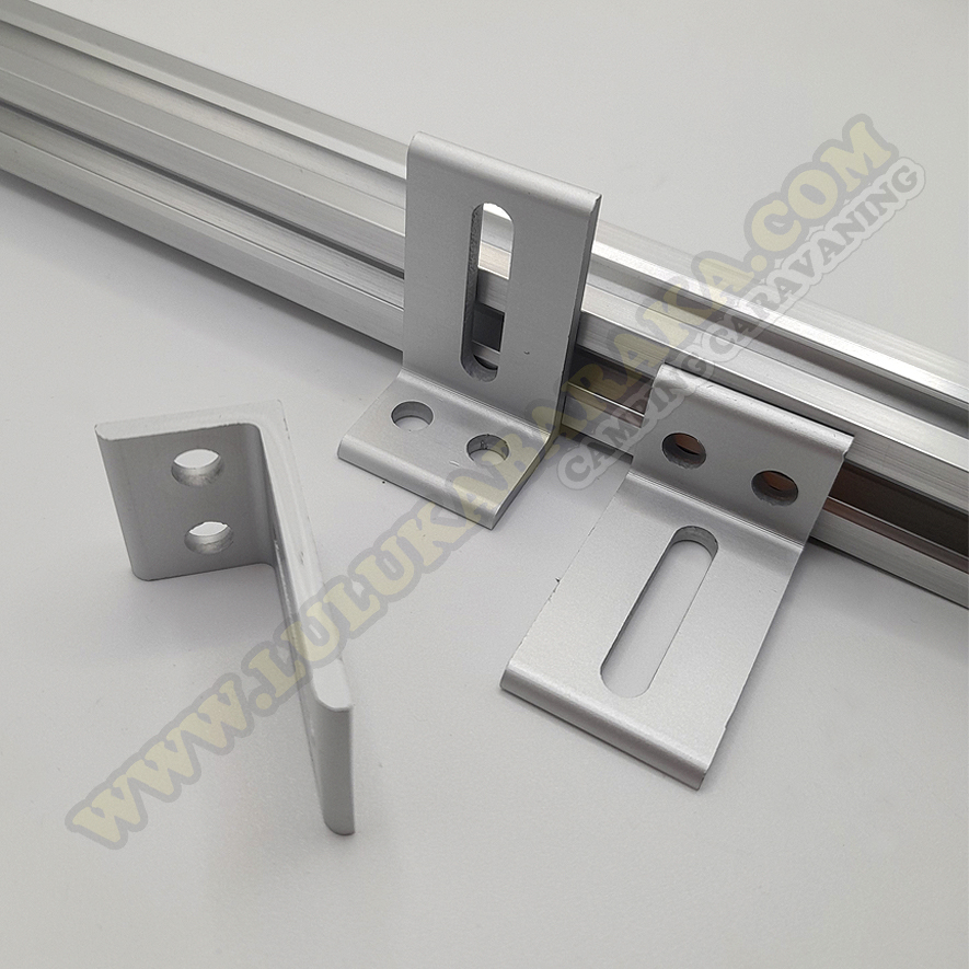 Sujetador de placa mediano para perfil de aluminio