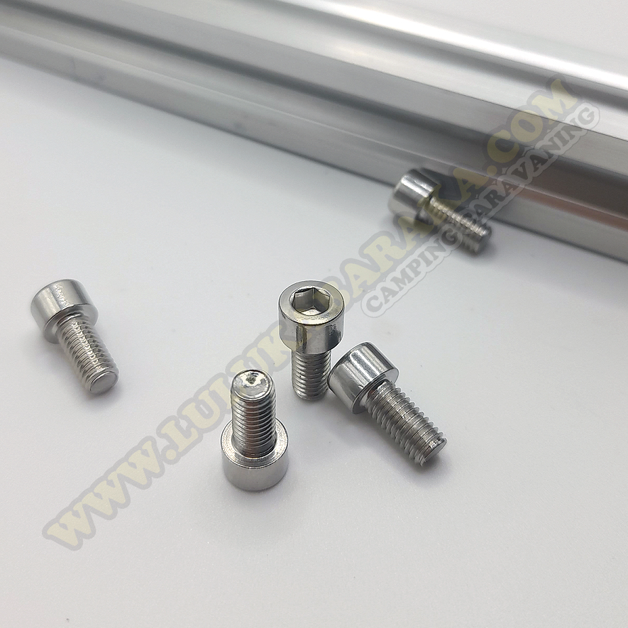 Tornillo de cabeza exagonal para perfil de aluminio