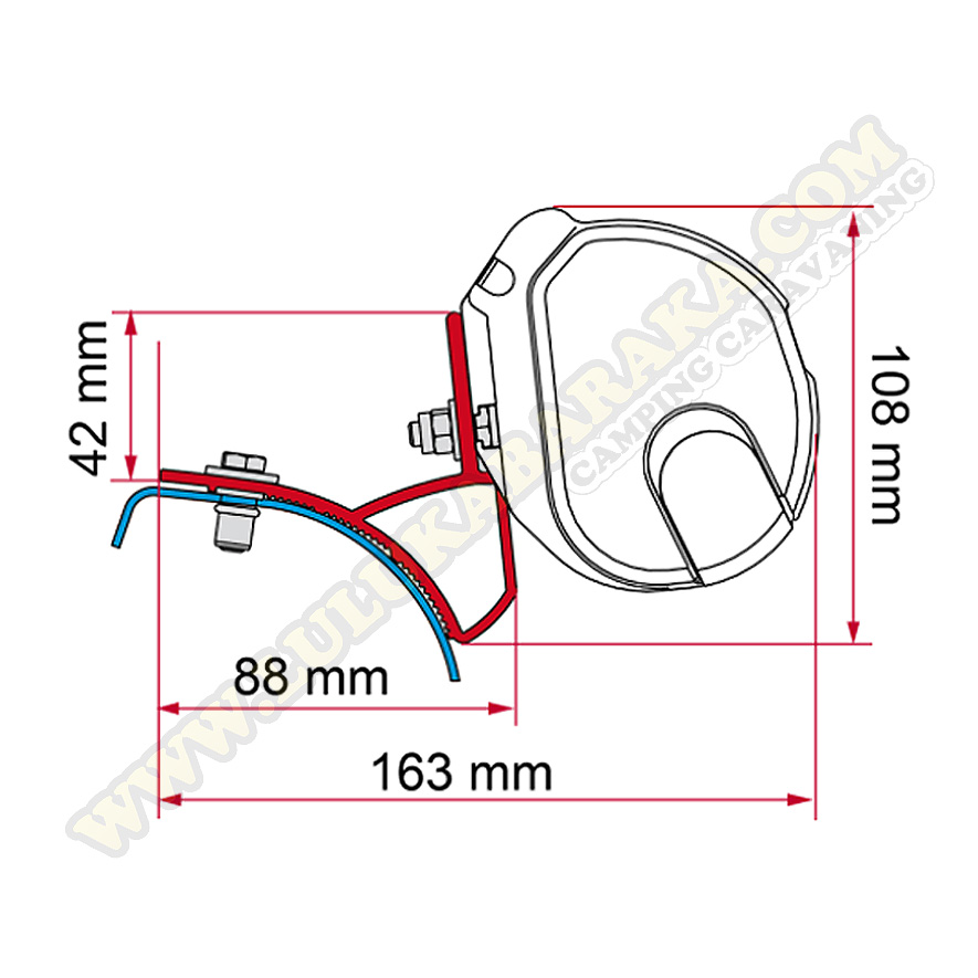 Soporte F35 Trafic, Vivaro, Primastar 2001-2014 Deep Black