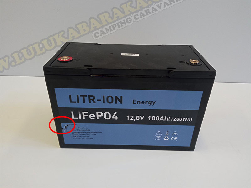 Bateria Litio 100amp Litr-Ion Energy + Amperímetro (RASTRO)