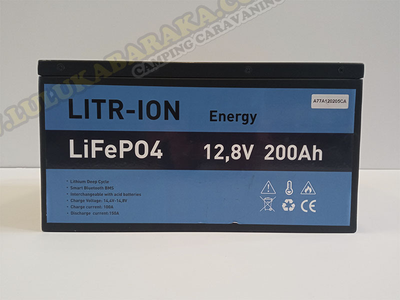 Bateria Litio 200amp Litr-Ion Energy Ducato + Amperímetro (RASTRO)