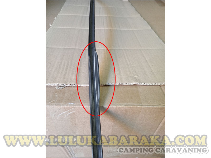 Guía recta persiana color negro (260 cm) (RASTRO)