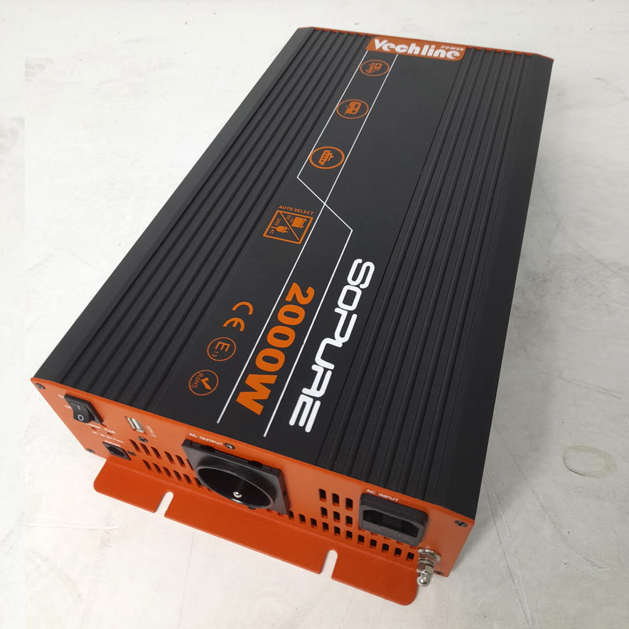 Inversor Vechline Onda Pura 2000W con USB 1 salida (RASTRO)