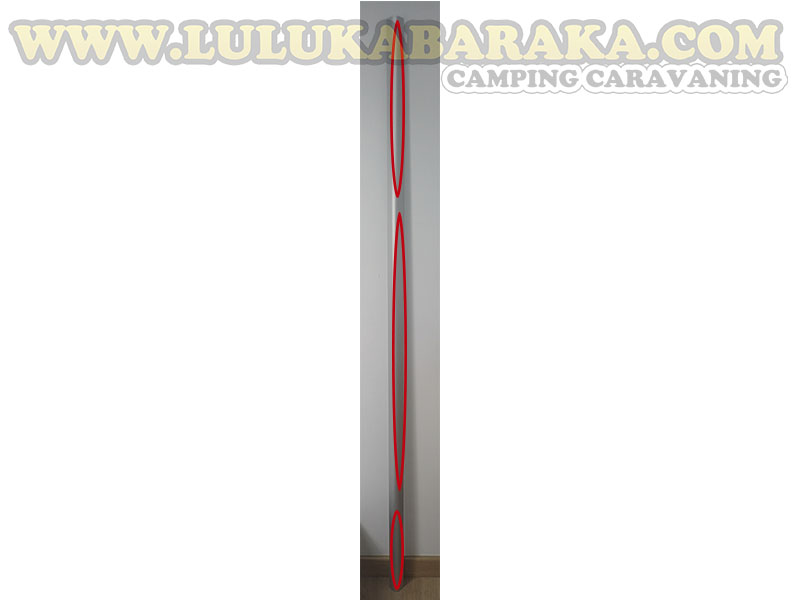 Perfil aluminio 2 m. (ángulo corto) (RASTRO)