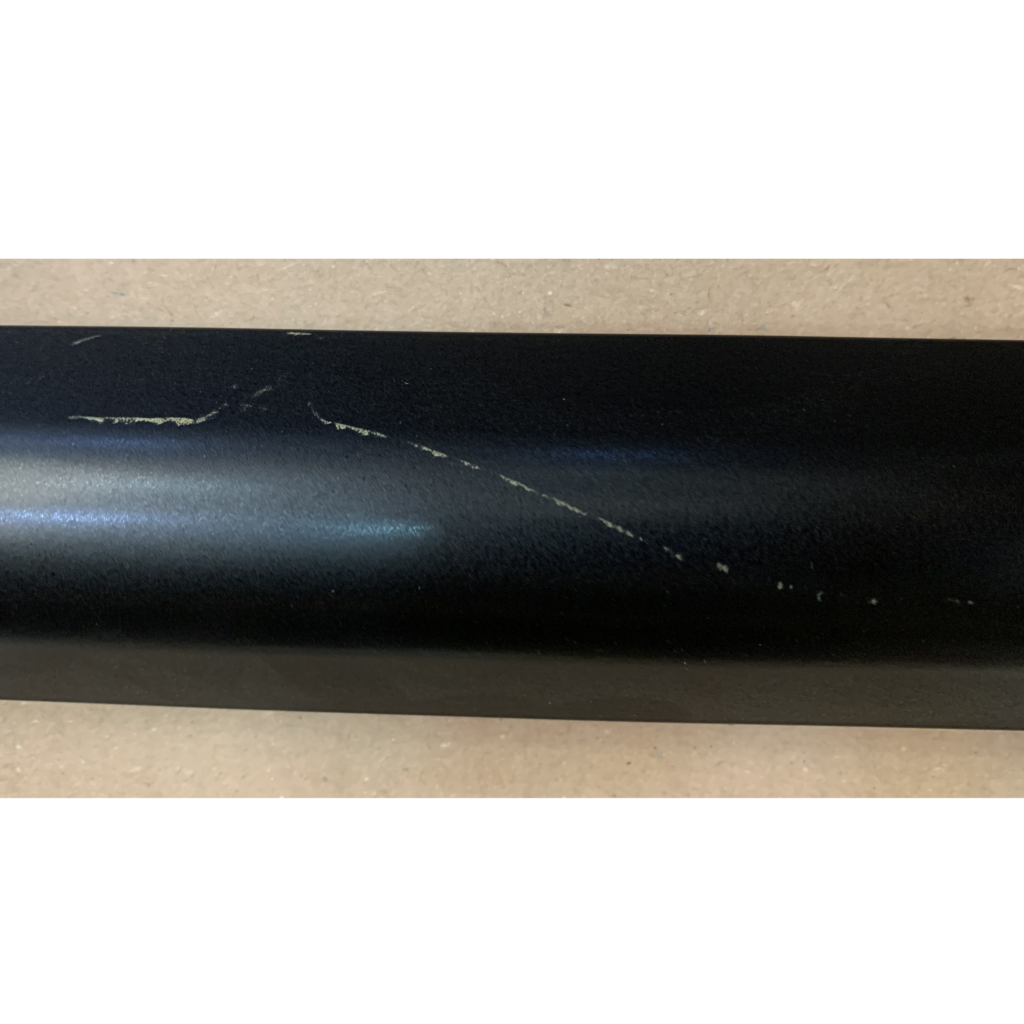 Perfil aluminio 2 m. lacado negro (ángulo corto) (RASTRO)