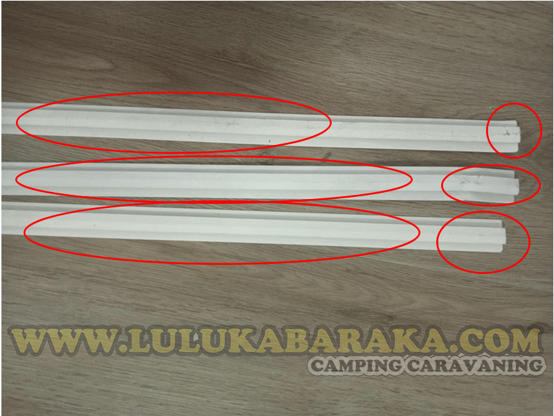 Perfil unión H - Blanco 2,2 m (1 perfil) (RASTRO)