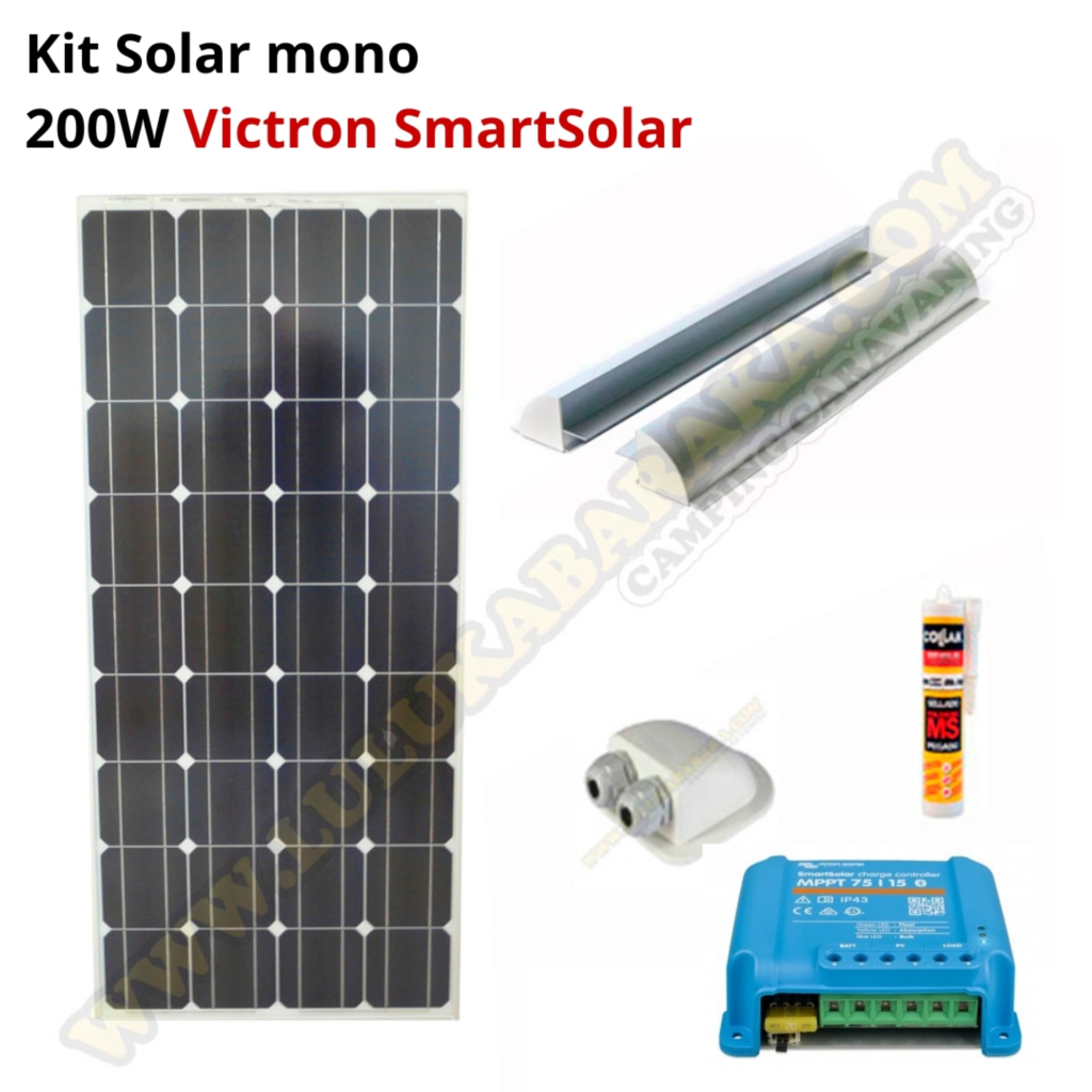 Kit Solar 140W Monocristalino Furgo-Camper
